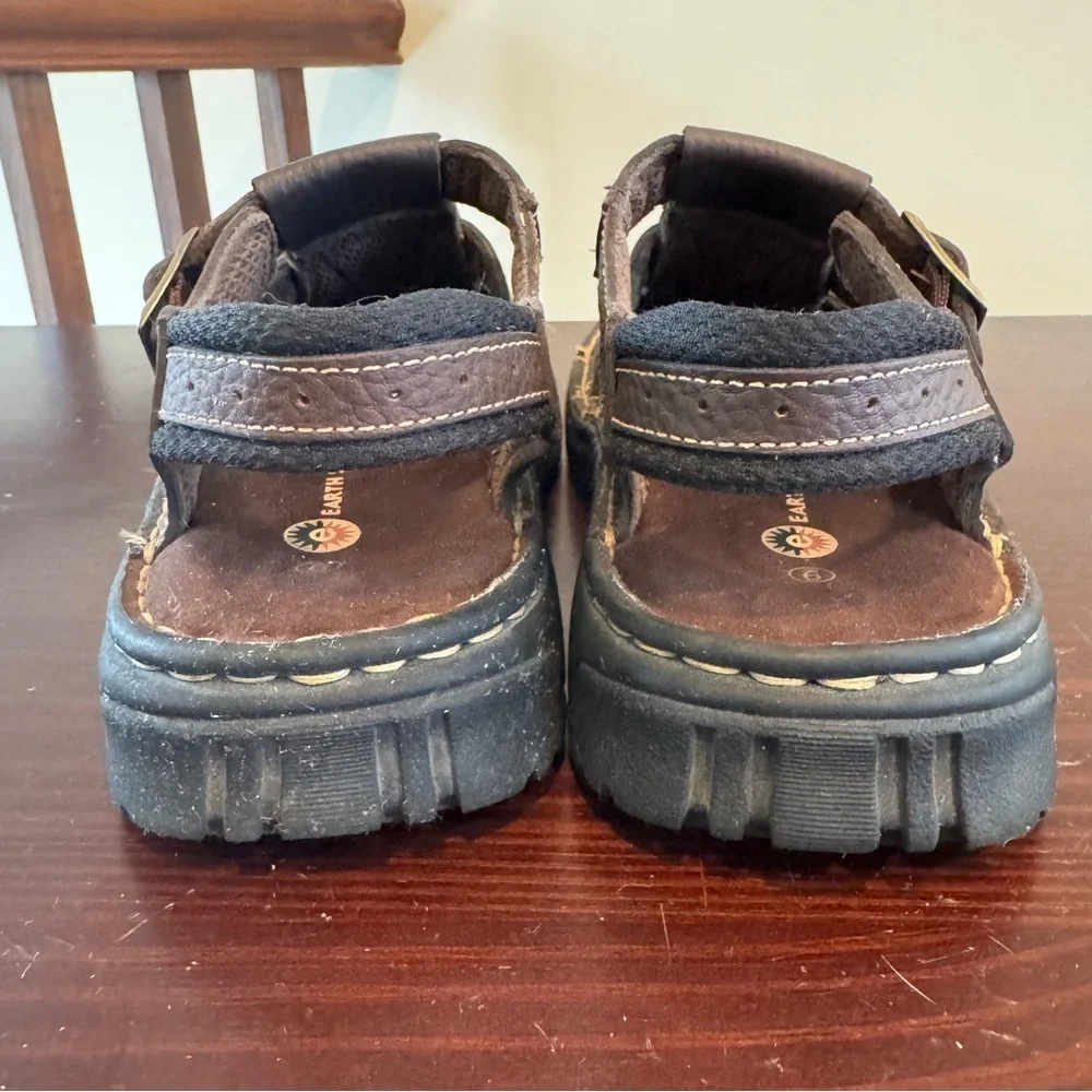 Earth Shoe Simon V Men’s Shoes Sandals Brown Leather size 9